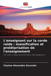 L'enseignant sur la corde raide