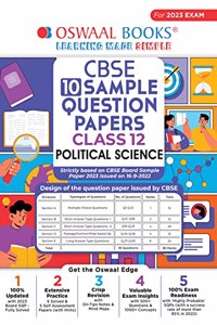 Oswaal CBSE Sample Question Papers Class 12 Political Science (For 2023 Exam)