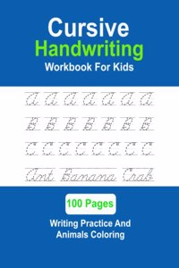 Cursive Handwriting Workbook For Kids