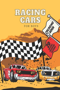 Racing Cars Coloring Book For Boys