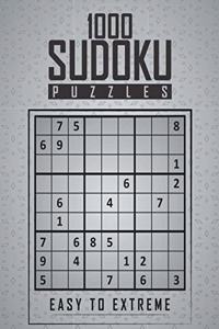 1000 Sudoku Puzzles Easy to Extreme