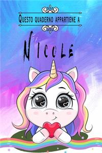 Questo quaderno appartiene a Nicole