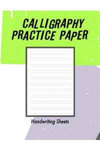Calligraphy Practice Handwriting Paper