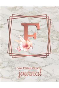 Low Vision Paper Journal