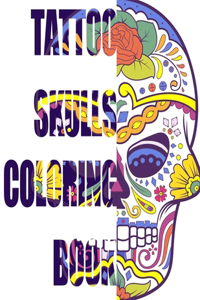 Tattoo Skulls Coloring Book