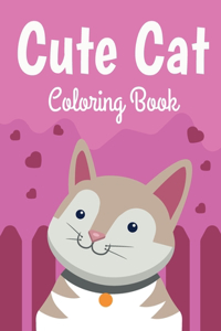 Cute Cat Coloring Book