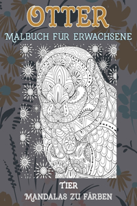 Malbuch für Erwachsene - Mandalas zu färben - Tier - Otter