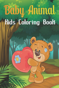Baby Animal Kids Coloring Book