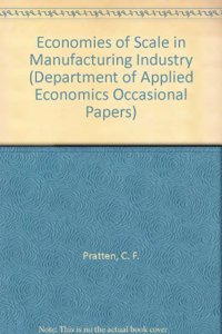 Economies of Scale in Manufacturing Industry