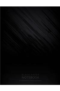 Black Paper Notebook Handwriting Practice Paper