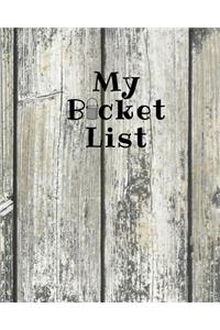 My Bucket List