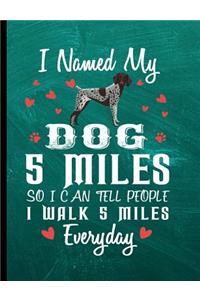 I Named My Dog 5 Miles So I Can Tell People I Walk 5 Miles Everyday