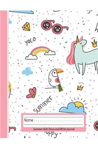 Summer Kids Draw and Write Journal