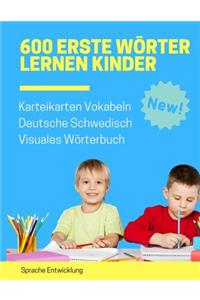 600 Erste Wörter Lernen Kinder Karteikarten Vokabeln Deutsche Schwedisch Visuales Wörterbuch