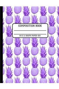 Composition Book Graph Paper 4x4