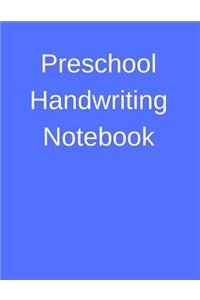 Preschool Handwriting Notebook