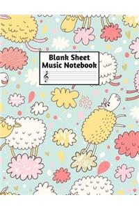 Blank Sheet Music Notebook