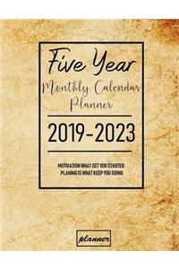 2019-2023 Five Year Monthly Calendar Planner