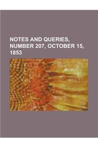 Notes and Queries, Number 207, October 15, 1853