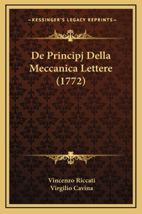 De Principj Della Meccanica Lettere (1772)