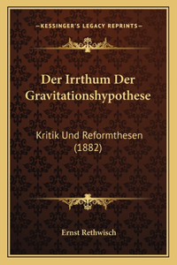 Irrthum Der Gravitationshypothese