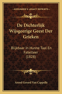 De Dichterlijk Wijsgeerige Geest Der Grieken