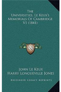 The Universities, Le Keux's Memorials Of Cambridge V1 (1841)