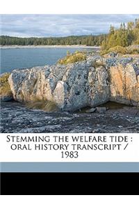 Stemming the Welfare Tide