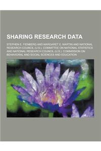 Sharing Research Data