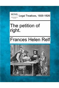 The petition of right.