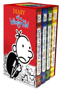 Diary of a Wimpy Kid Box of Books 1-4 Revised