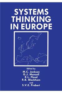 Systems Thinking in Europe