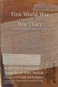 36 DIVISION Divisional Troops Royal Army Medical Corps 110 Field Ambulance
