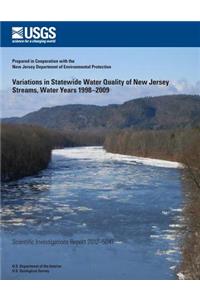 Variations in Statewide Water Quality of New Jersey Streams, Water Years 1998?2009