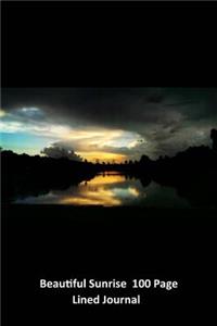 Beautiful Sunrise 100 Page Lined Journal