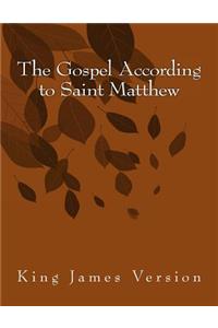 Gospel According to Saint Matthew