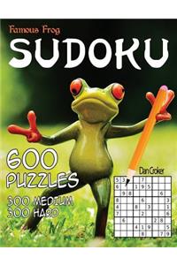 Famous Frog Sudoku 600 Puzzles, 300 Medium and 300 Hard