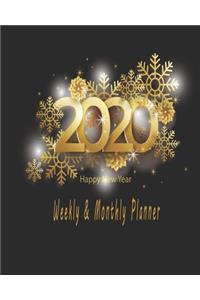 Happy new year 2020 Planner Weekly and Monthly
