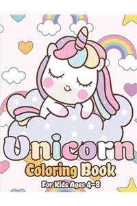 Unicorn Coloring Book for Kids Ages 4-8