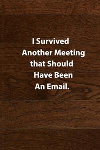 I Survived Another Meeting that Should Have Been an Email.