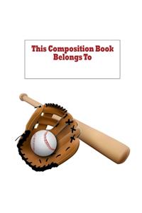 Baseball Composition Book