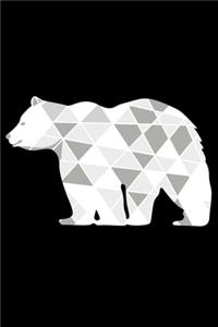 Polygon Polar Bear Notebook Journal