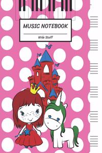 Music Notebook Wide Staff