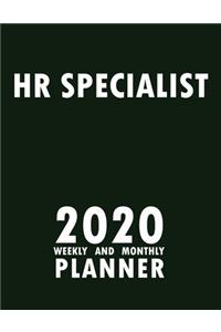 Human Resource Specialist 2020 Weekly and Monthly Planner