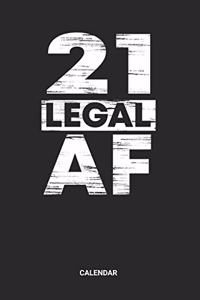 21 Legal AF Calendar