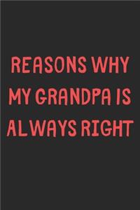 Reasons Why My Grandpa Is Always Right