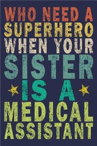 Who Need A Superhero When Your Sister Is A Medical Assistant