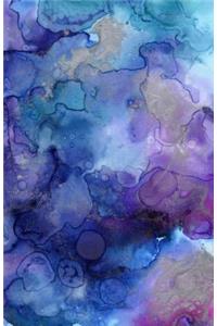 Bullet Journal: Watercolor Design in Purple - Notebook with 160 Dot Grid Pages