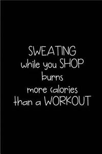 Sweating while you Shop burns more calories than a workout- My Shopping List