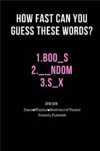 How Fast Can You Guess These Words?